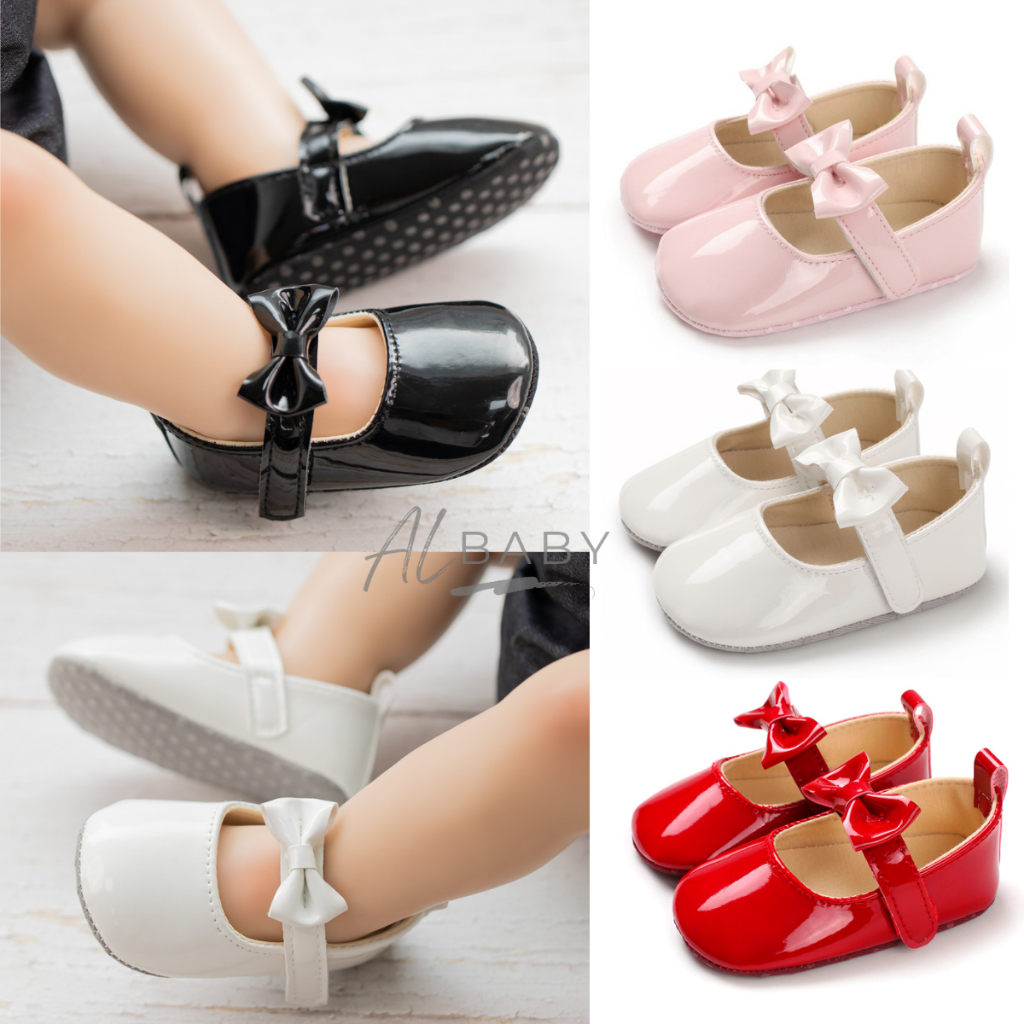 Sepatu Prewalker Bayi Perempuan Belajar Berjalan 0 6 12 Bulan 1 Tahun Carry Pilihan Terbaik untuk Si Kecil dengan Desain Pita Menarik Lucu Modis untuk Setiap Gaya
