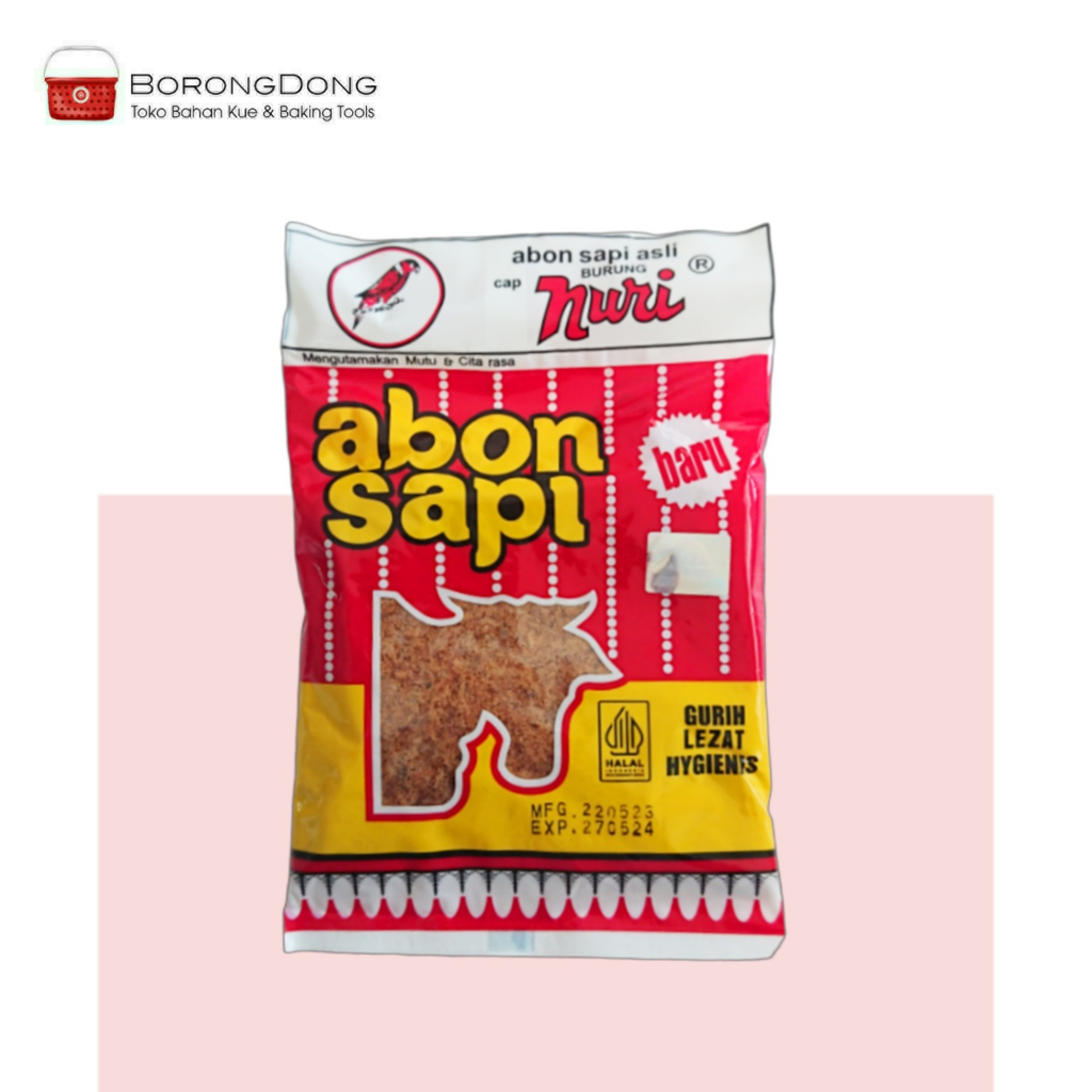 

Abon Nuri 90g / Abon Sapi Halal / Topping Roti / Topping Donat