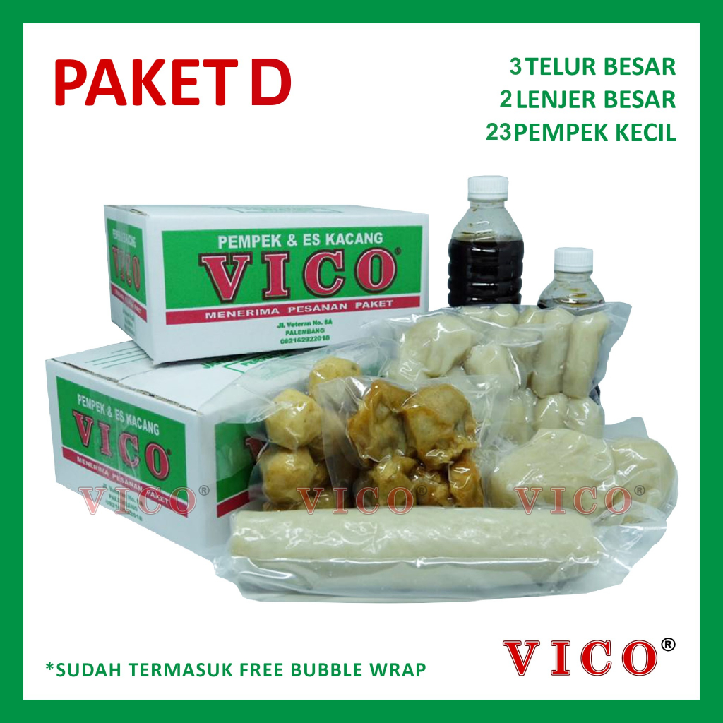 

Paket D Pempek Kecil & Besar - Pempek Vico