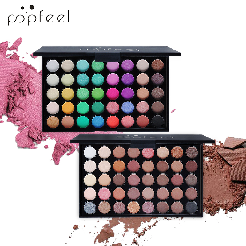 Popfeel Eyeshadow Palette Matte Waterproof dan Tahan Lama [ 40 WARNA ]