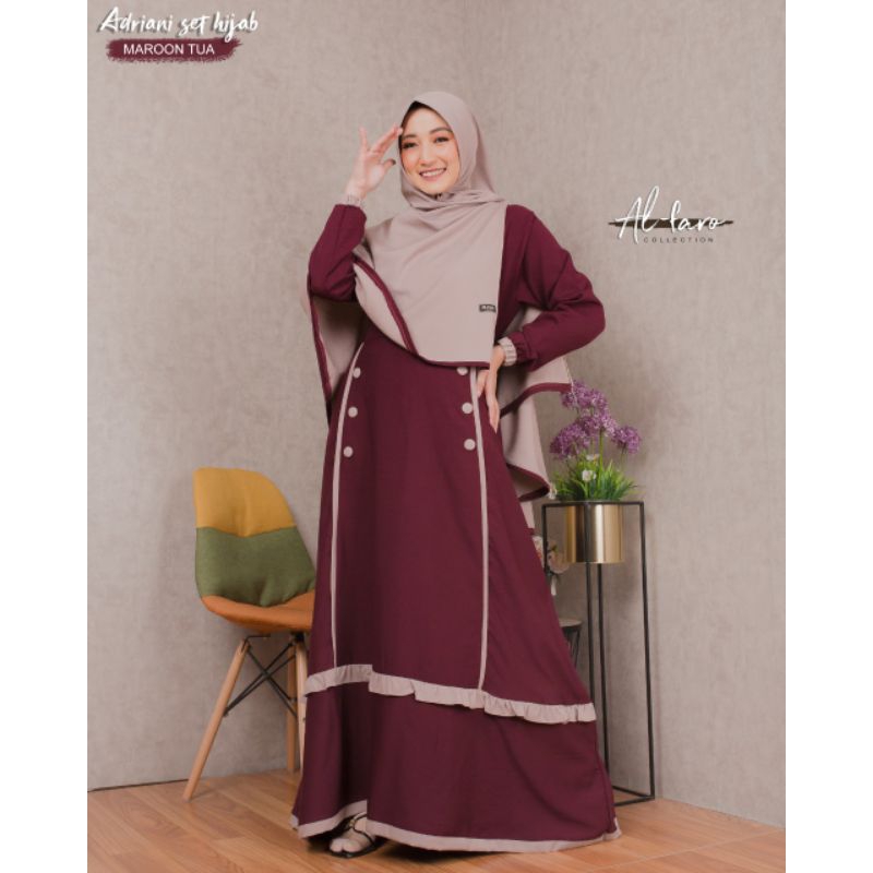 Aulia set Khimar/ Set hijab Adriani/ original by Al faro