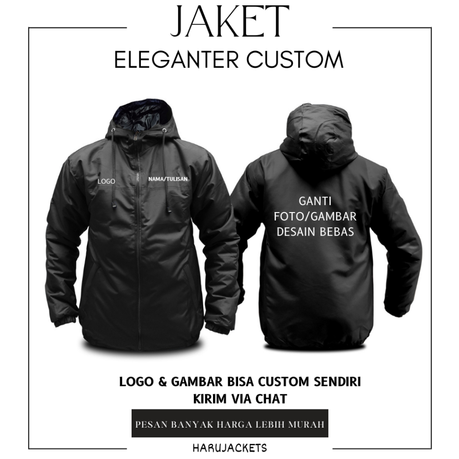 Jaket Pria Dewasa Parasut Hoodie Polos Ukuran Jumbo