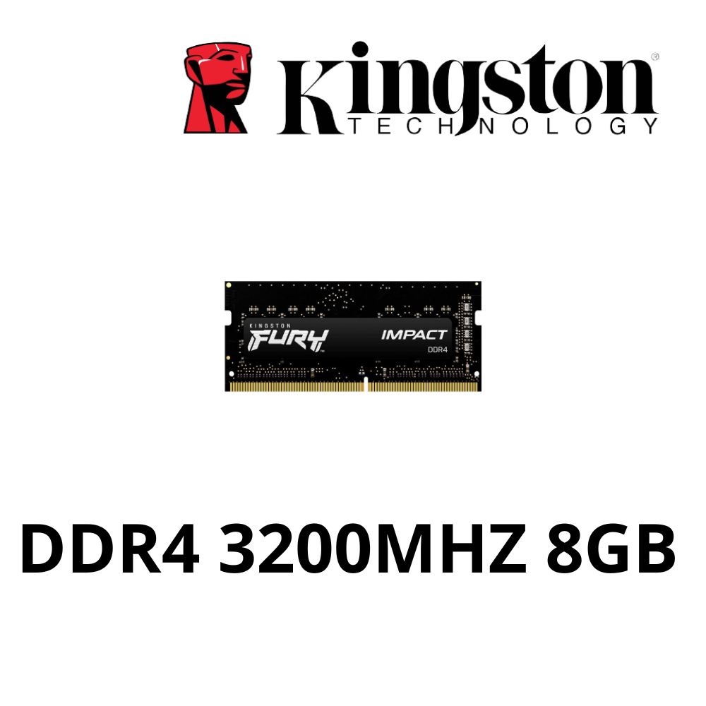 KINGSTON FURY IMPACT SODIMM 8GB DDR4 3200MHz PC 25600 | KF432S20IB/8