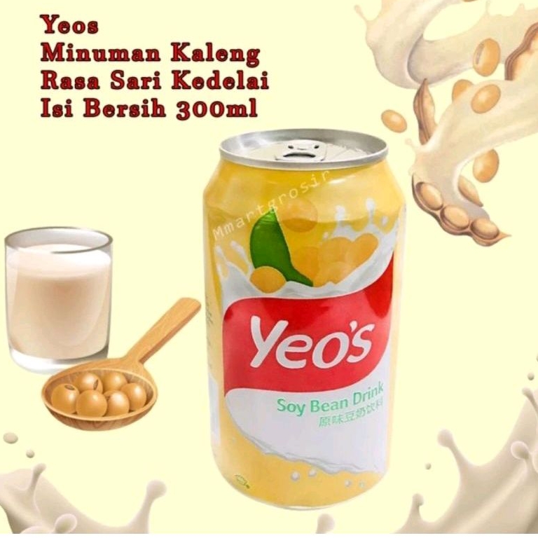 Yeos Susu Kacang Kaleng 300 ml Lezat