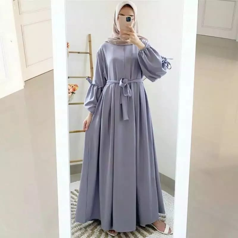 MAXI DRESS AESPA / AESPA DRESS / GAMIS MUSLIM / GAMIS CREPE