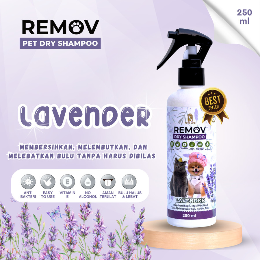 REMOV PET DRY SHAMPOO 250ML