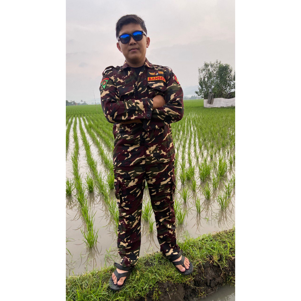Setalan Banser Nasional / Baju Banser / Celana Banser / Setelan Banser / Baju Banser Bahan WR / COD