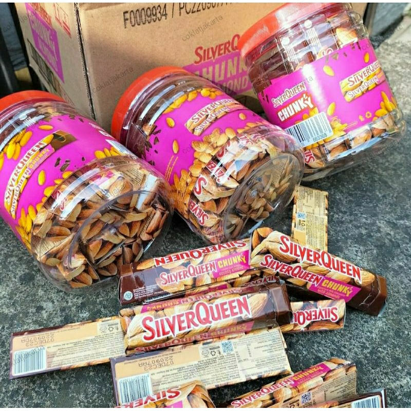 

*Silver Queen Chunky Bar Ukuran Jar Almond (Isi 12 Pcs)