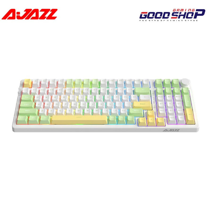 AJAZZ AK992 Green White Light Hotswap Mehanical - Gaming Keyboard