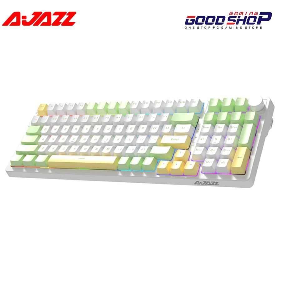 AJAZZ AK992 Green White Light Hotswap Mehanical - Gaming Keyboard