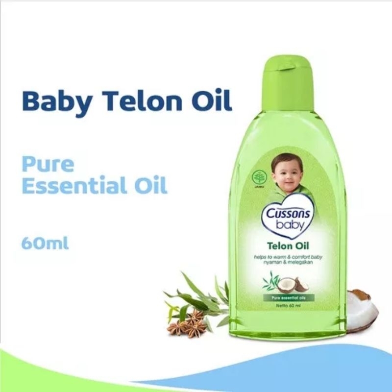 Cussons Baby Telon oil 60 ml/Minyak Telon Bayi