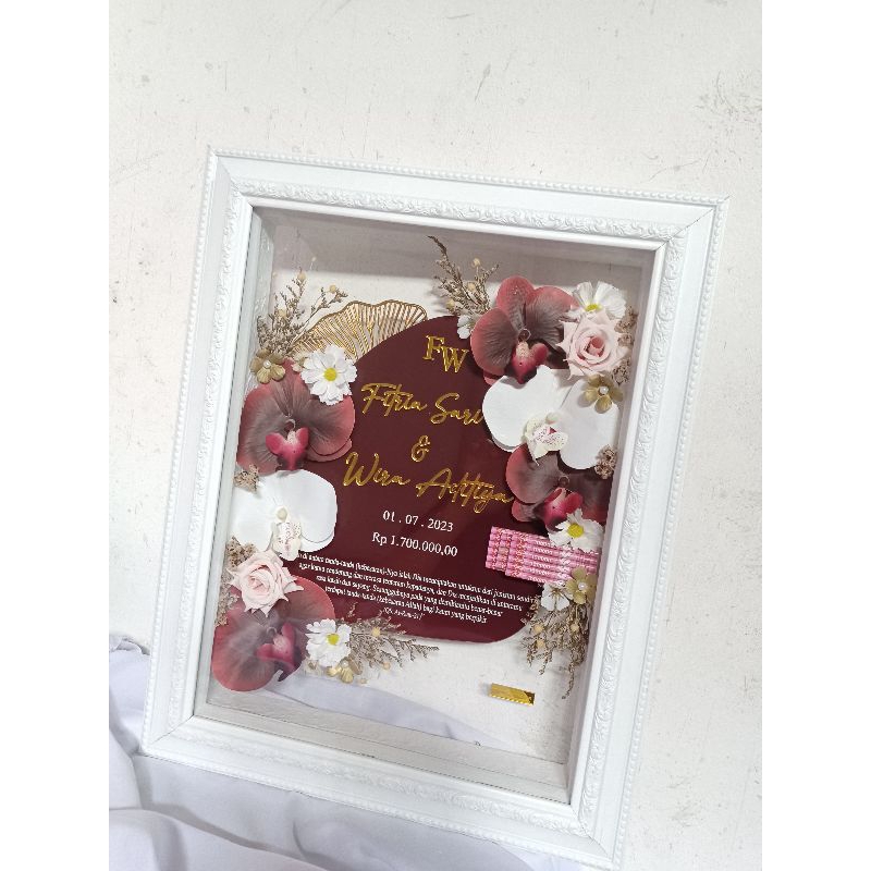 RUBY FRAME - Bingkai Mahar Akrilik 3D Custom