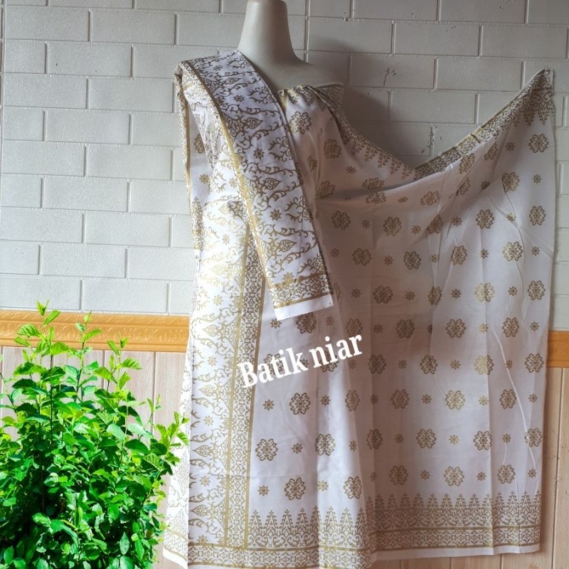 kain batik prada emas niar songket palembang