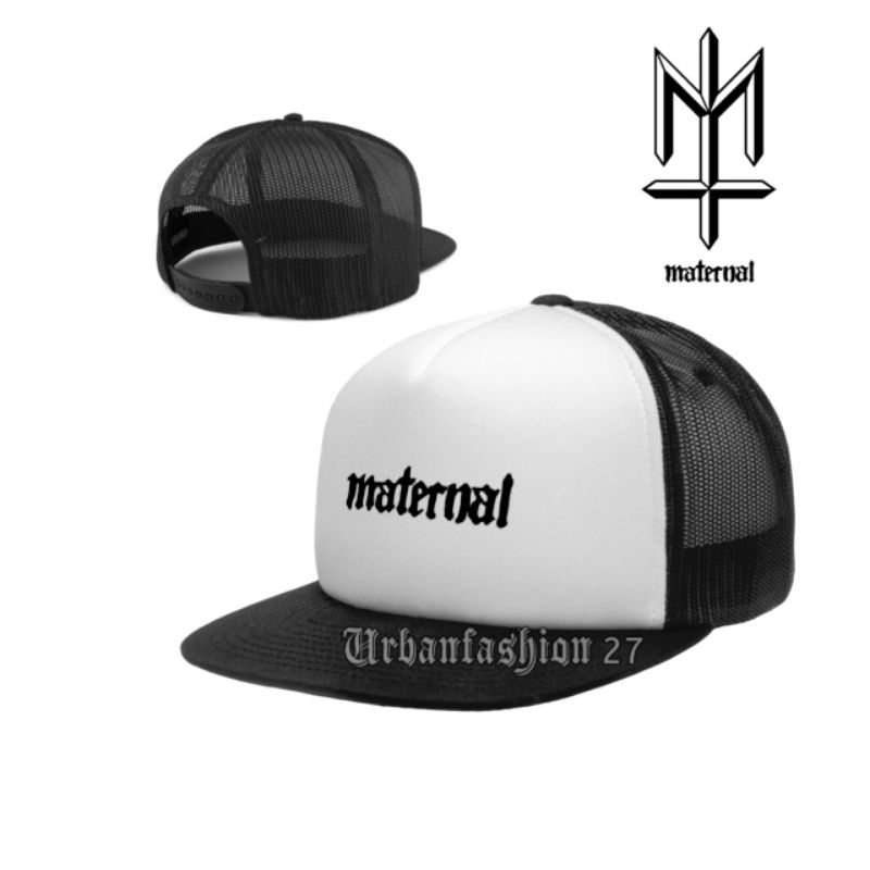 Topi jaring premium/Topi snapback trucker pria wanita lokal pride murah/MATERNAL DISASTER PEE WEE GA
