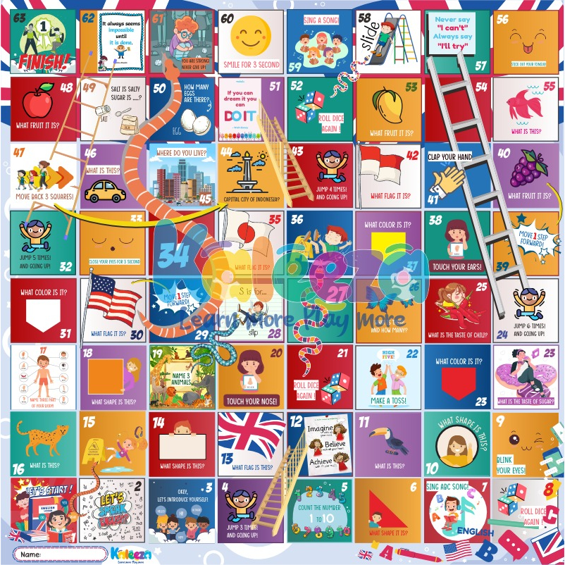 Awet Karpet Ular Tangga Jumbo Edukasi Universe Murah - Paket Ekonomis