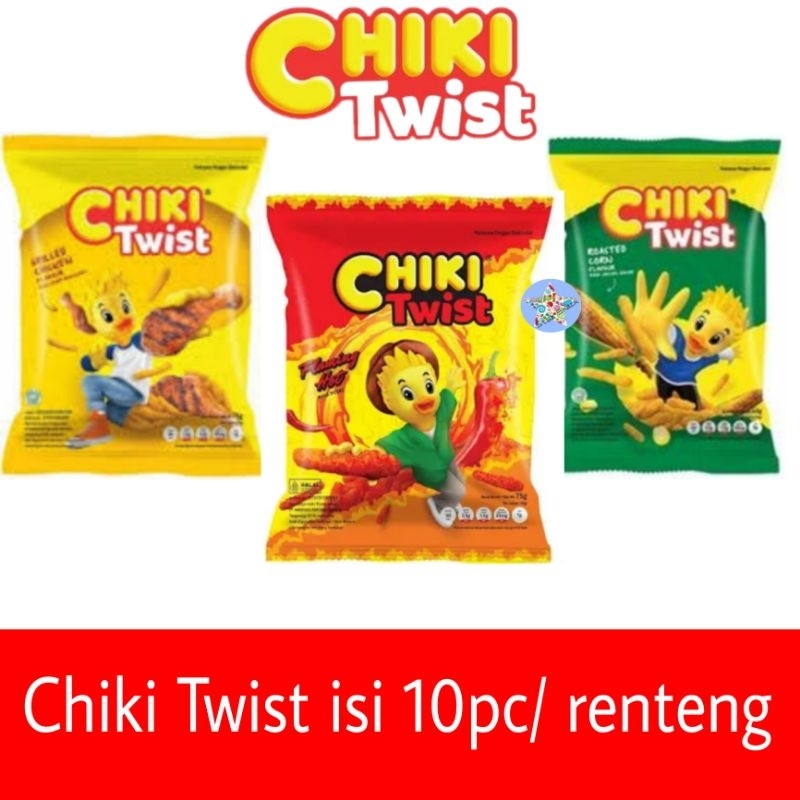 

Chiki Twist Renteng Corn/Pedas isi 10 pc