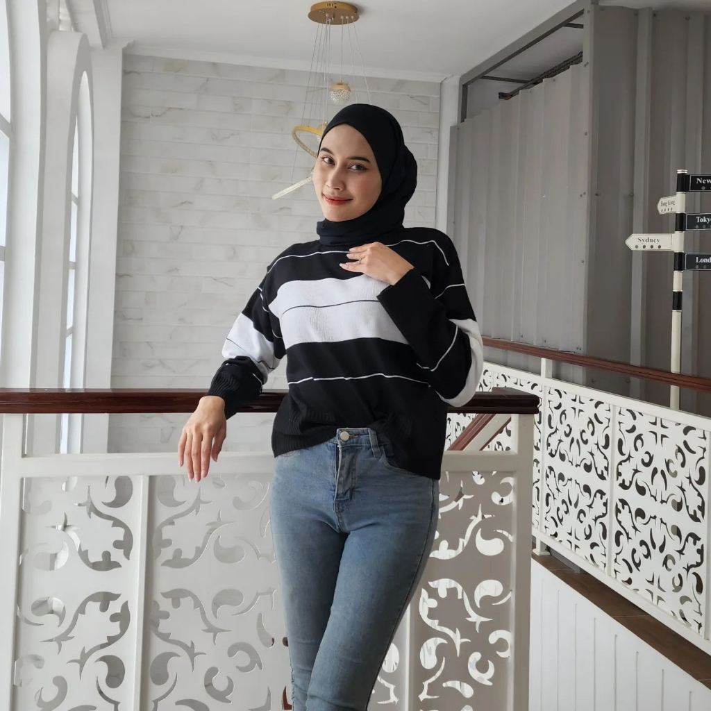 [CYC | COD] Outwear CORA TOP SWEATER | Rajut Cardigan Wanita Trendy Murah