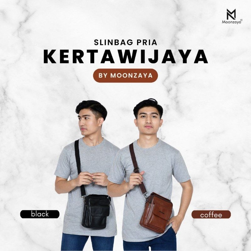 Kertawijaya bag by Moonzaya / tas selempang pria / sling bag cowok / tas murah berkualitas