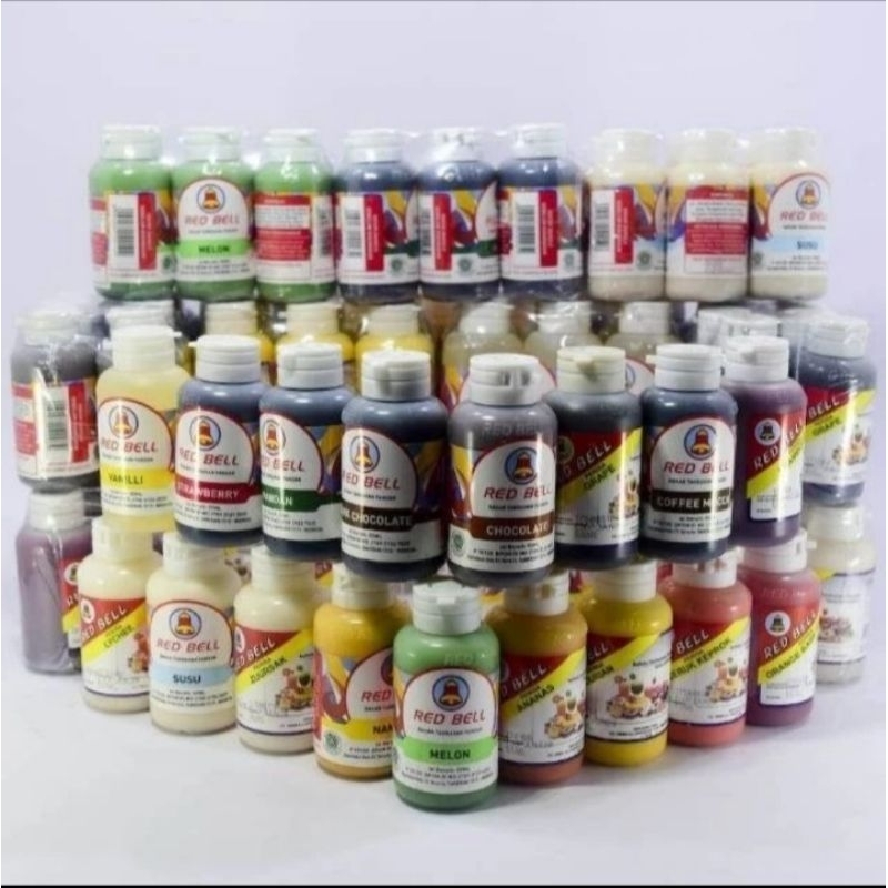 

RED BELL AROMA PASTA PEWARNA MAKANAN 55ML (12 pcs) 1lusin