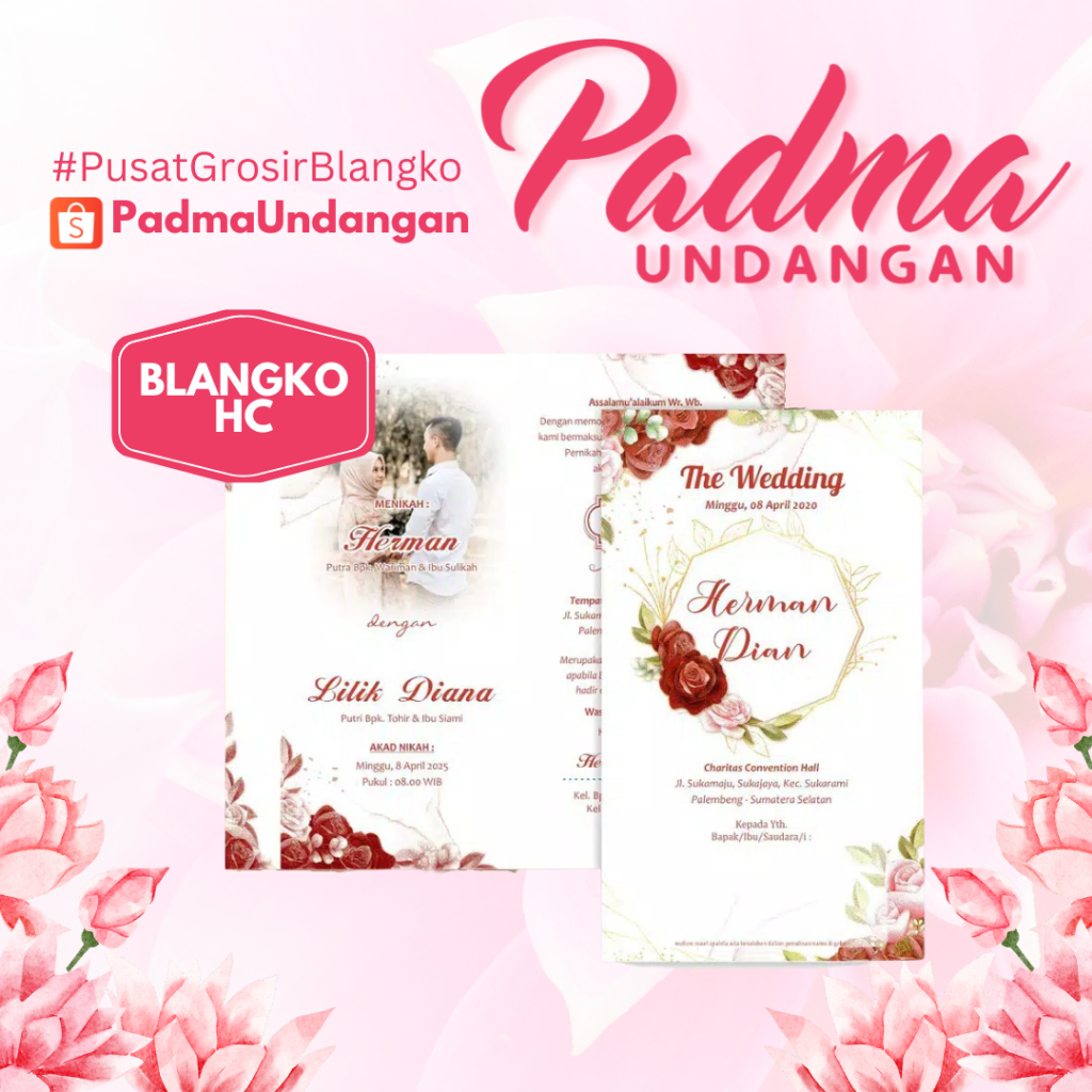 Blangko Undangan HC 163 | PadmaUndangan