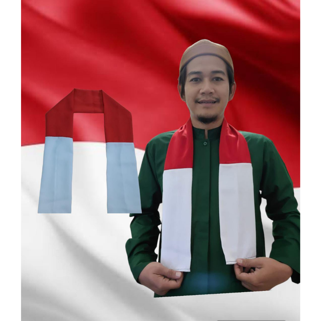 Selendang Merah Putih Syal Merah Putih Ikat Kepala Merah Putih Perlengkapan 17 Agustusan