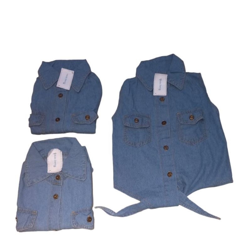 KEMEJA JEANS ANAK SAKURA