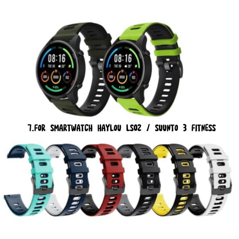 Strap / Tali Smart Watch For Haylou LS02 / Suunto 3 Fitness - 20mm Silicone