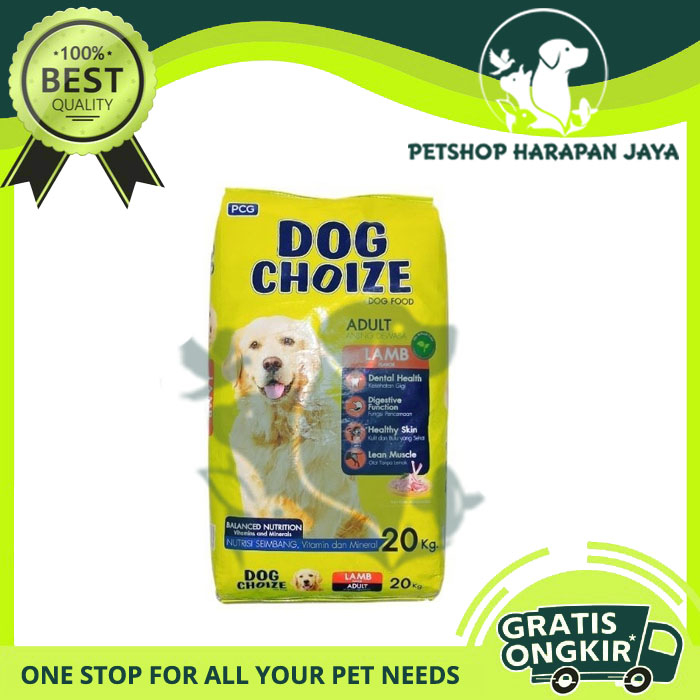 MAKANAN ANJING DOG CHOIZE LAMB 20 KG - MAKANAN ANJING KERING