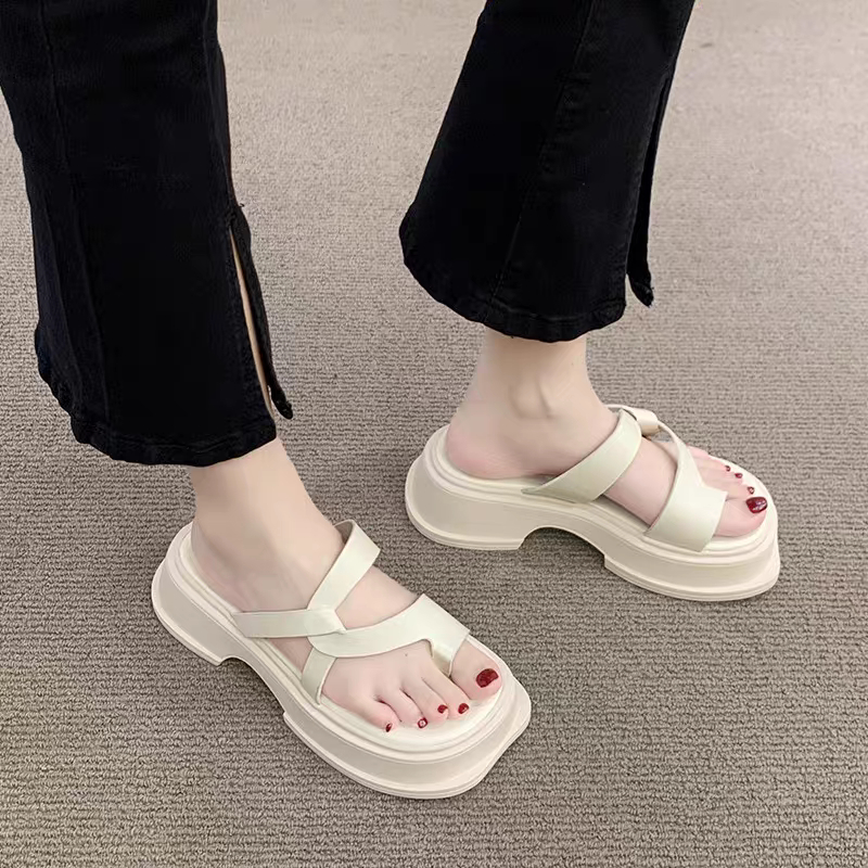 COD POS 672 Sandal Wedges Slip On Platform Wanita Premium