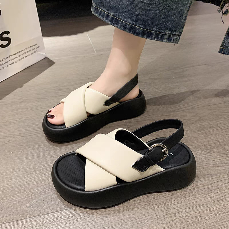 COD POS 63 Sandal Platfrom Tali Wanita Premium