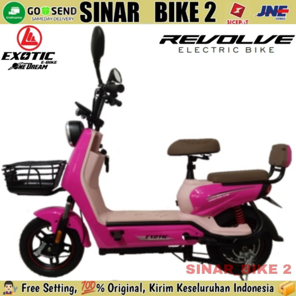 Sepeda Listrik EXOTIC REVOLVE &amp; Cooltech 3.5 500 Watt Electric E Bike BY PACIFIC