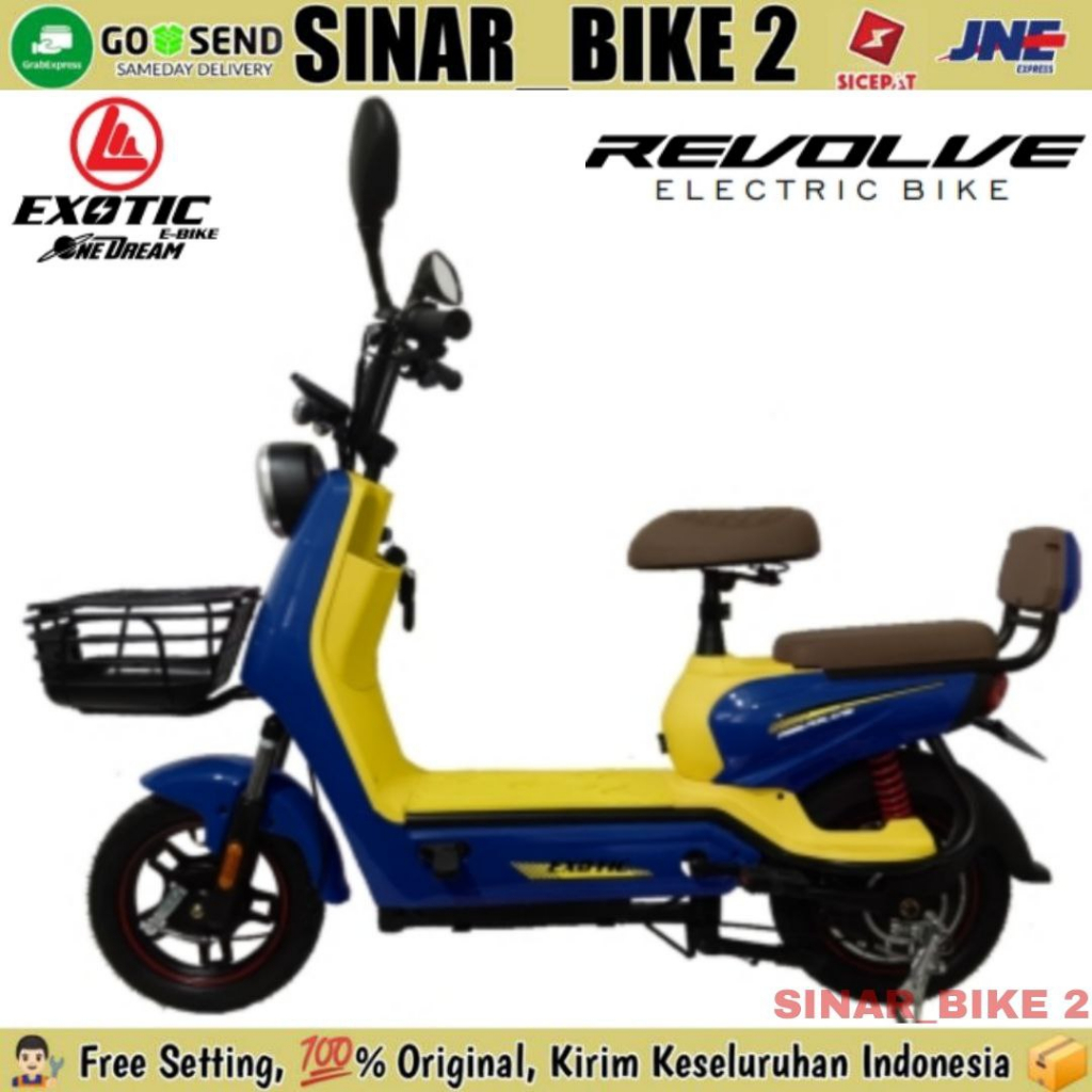 Sepeda Listrik EXOTIC REVOLVE &amp; Cooltech 3.5 500 Watt Electric E Bike BY PACIFIC