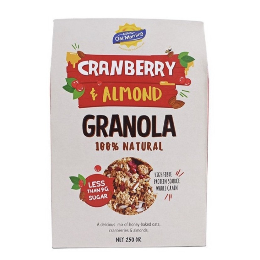

OAT MORNING GRANOLA CRANBERRY DAN ALMOND 250G