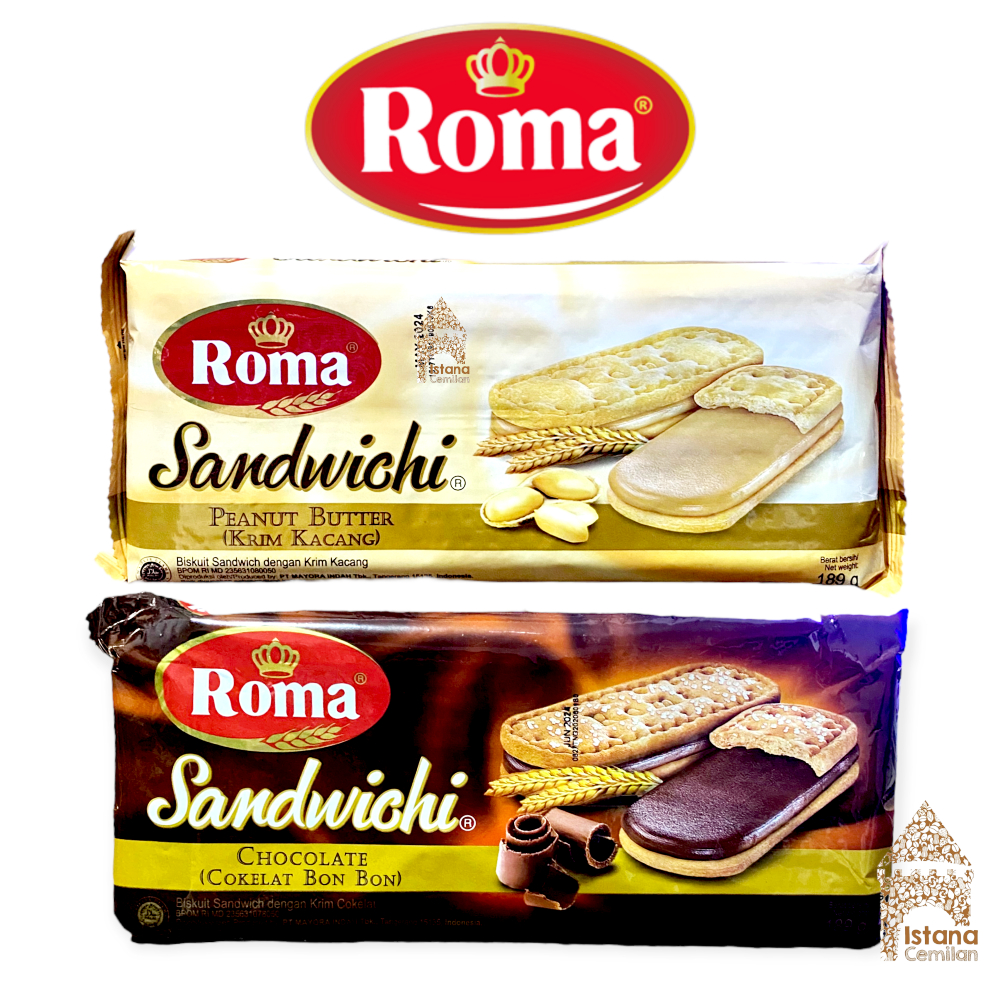 

Roma Sandwich Sandwichi Biskuit Krim Enak 157 Gram