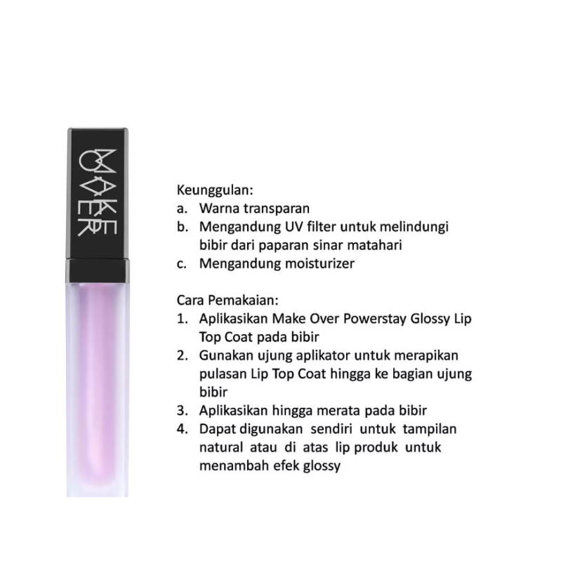 MFI - Make Over Powerstay Glossy Lip Top Coat | Netto 6,2 gr