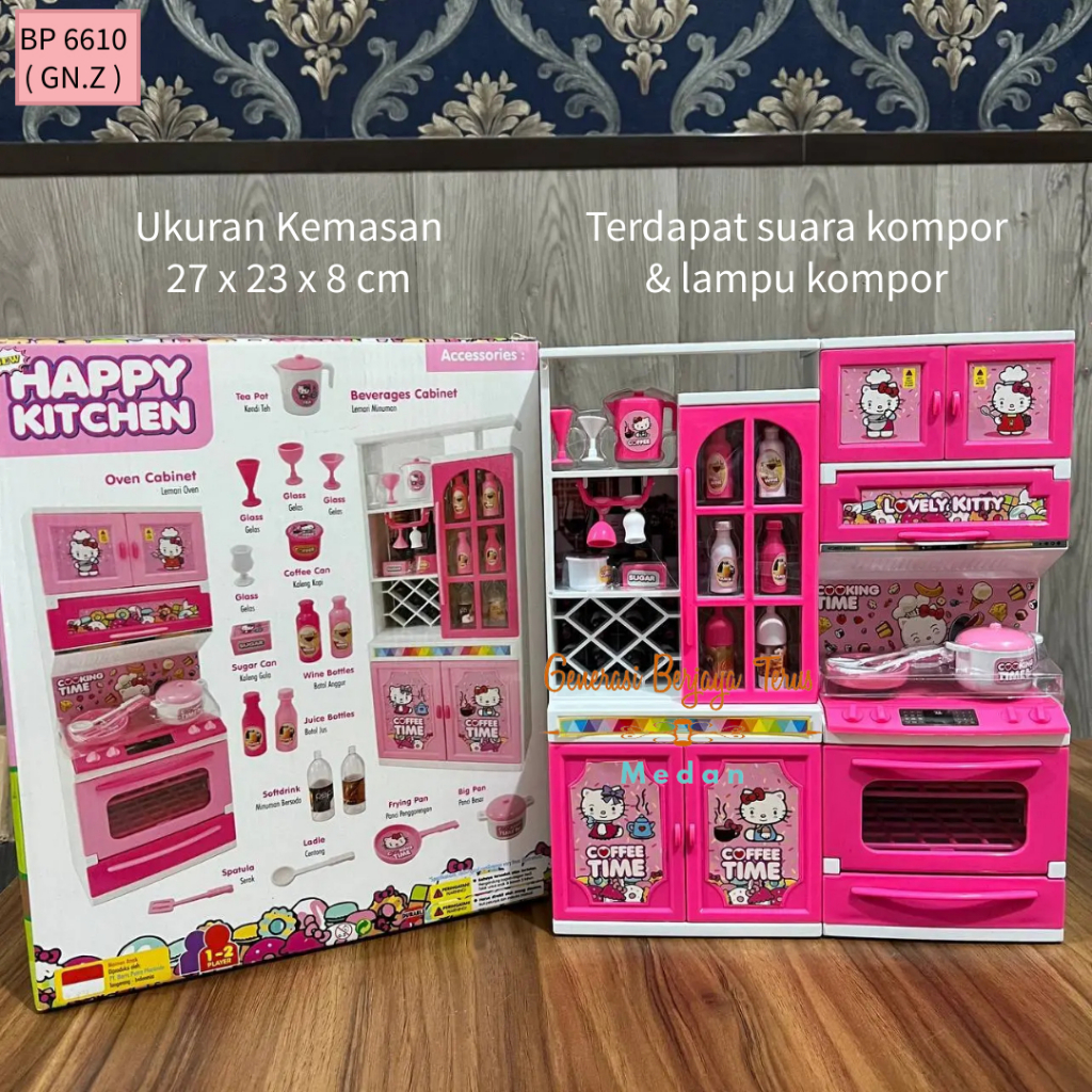 MAINAN ANAK PEREMPUAN LEMARI KITCHEN SET/MAINAN DAPUR LEMARI ANAK 6640