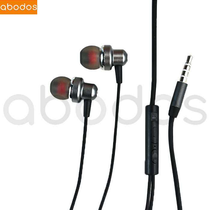 Abodos Stereo In-Ear Headphone Dengan Mic + Kabel Jack 3.5mm