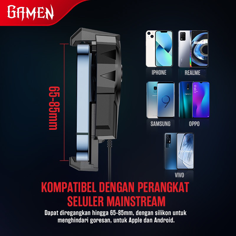 GAMEN GMR04 Fan Cooler Radiator Pendingin HP Cooling Fan Gaming - Garansi 1 Tahun