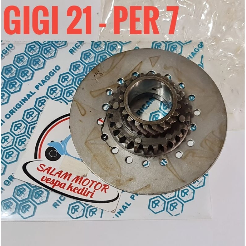 gigi kopling vespa excel exclusive per 7 gigi 21 drive kopling vespa klasik