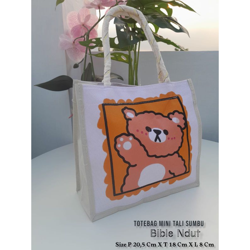 TOTEBAG MINI TALI SUMBU PUTIH