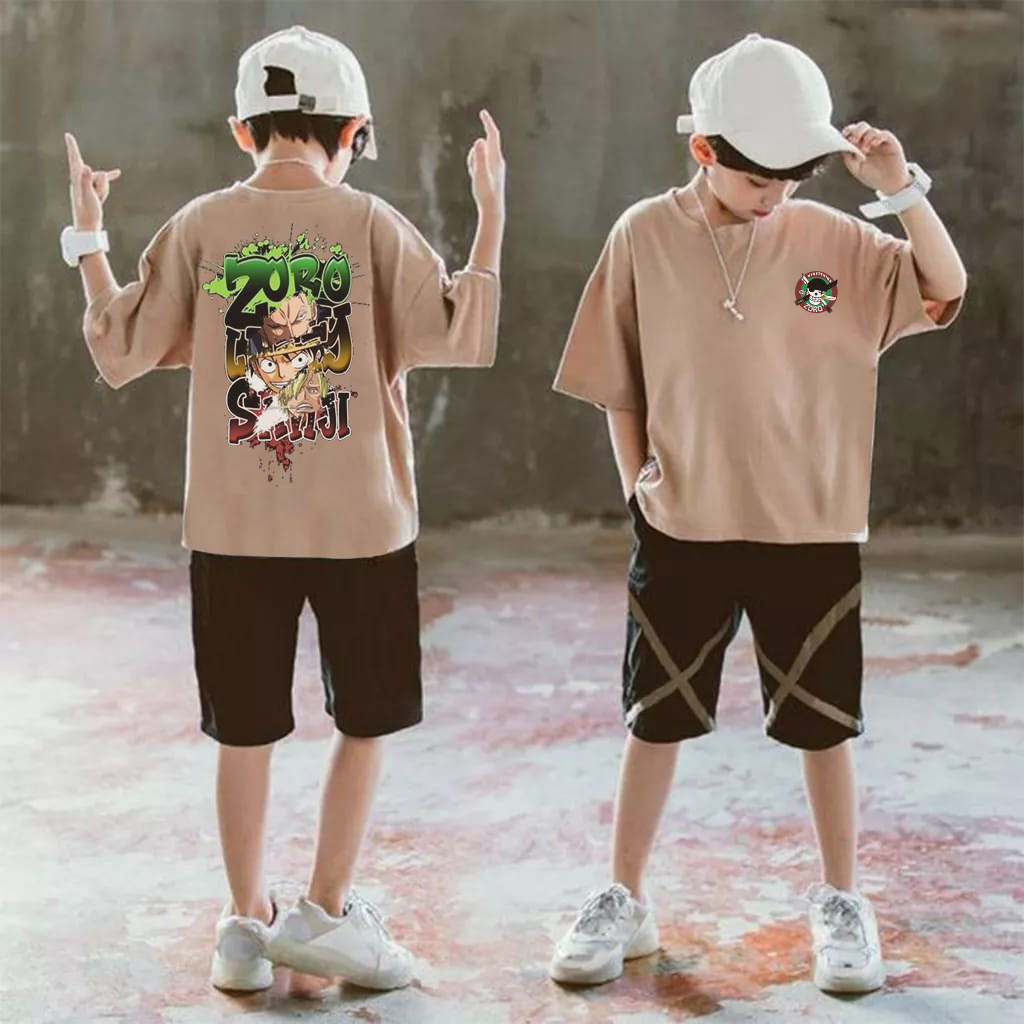 Kaos Anak Anime Umur 6-16 Tahun | Baju Anak Laki Laki Zorro Warrior Katun