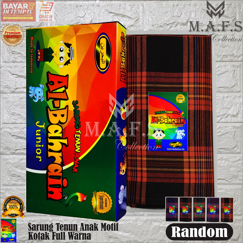 SARUNG ANAK MOTIF KOTAK NEW FULL WARNA ALBAHRAIN