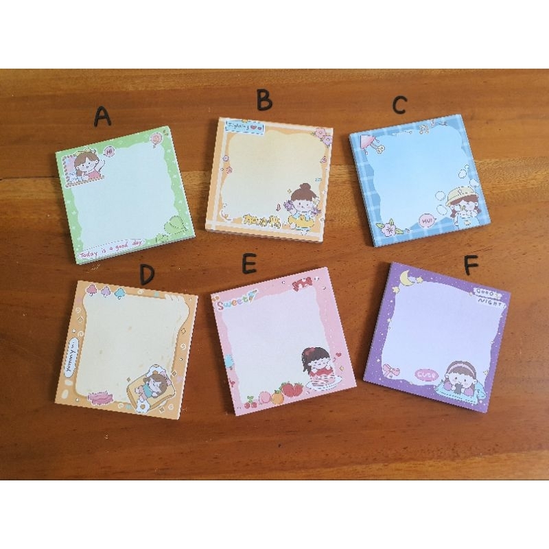 

Sticky Memo Cute Girl