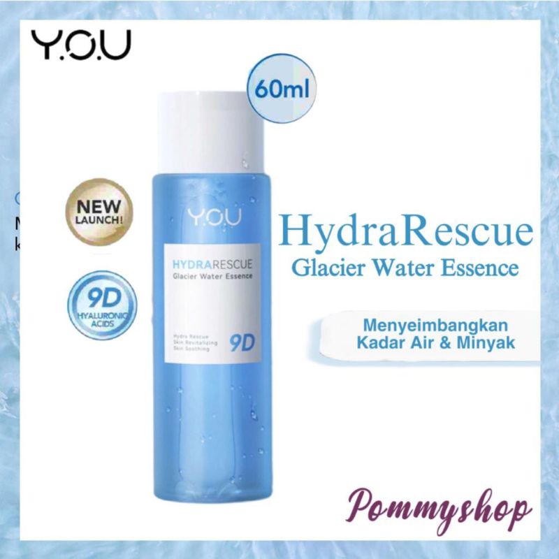 You Hydra Rescue Glacier Water Essence 60ml | Hyaluronic Acid For Hydrating