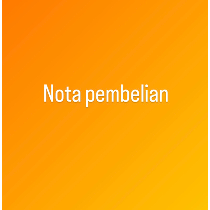 

nota kecil