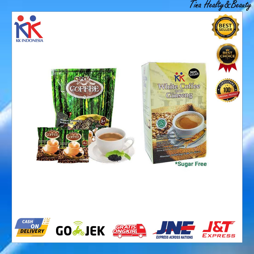 

KK Coffee Kopi 5 in 1 White Coffee With Ginseng KK Indonesia Original Meningkatkan Stamina Baik Untuk Kesuburan