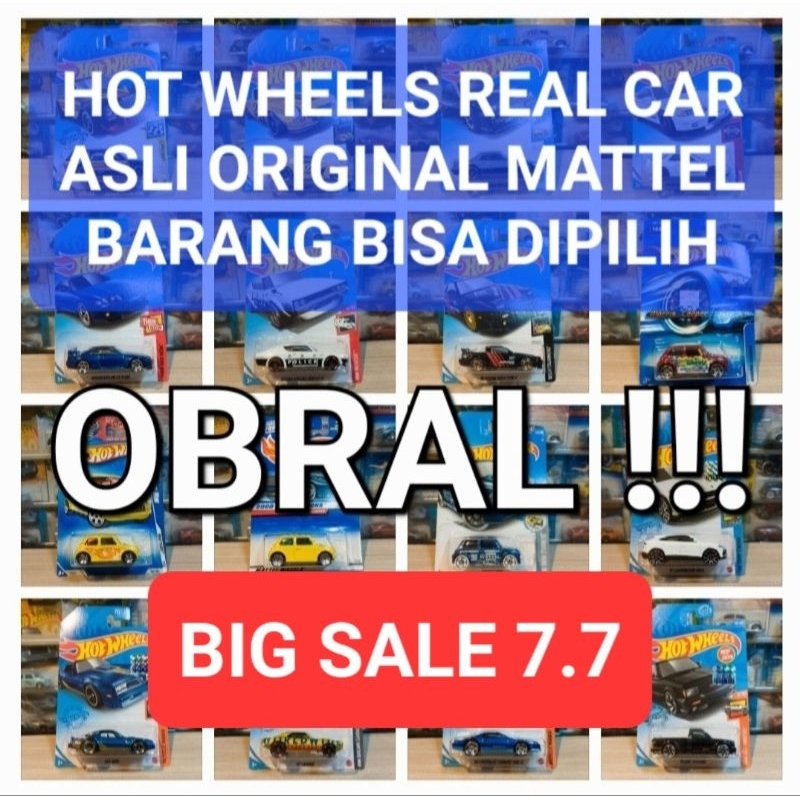 HOTWHEELS REAL CAR ALBUM 1 - HOT WHEELS ORIGINAL ASLI 100% - MURAH - MAINAN - MOBIL MOBILAN ANAK