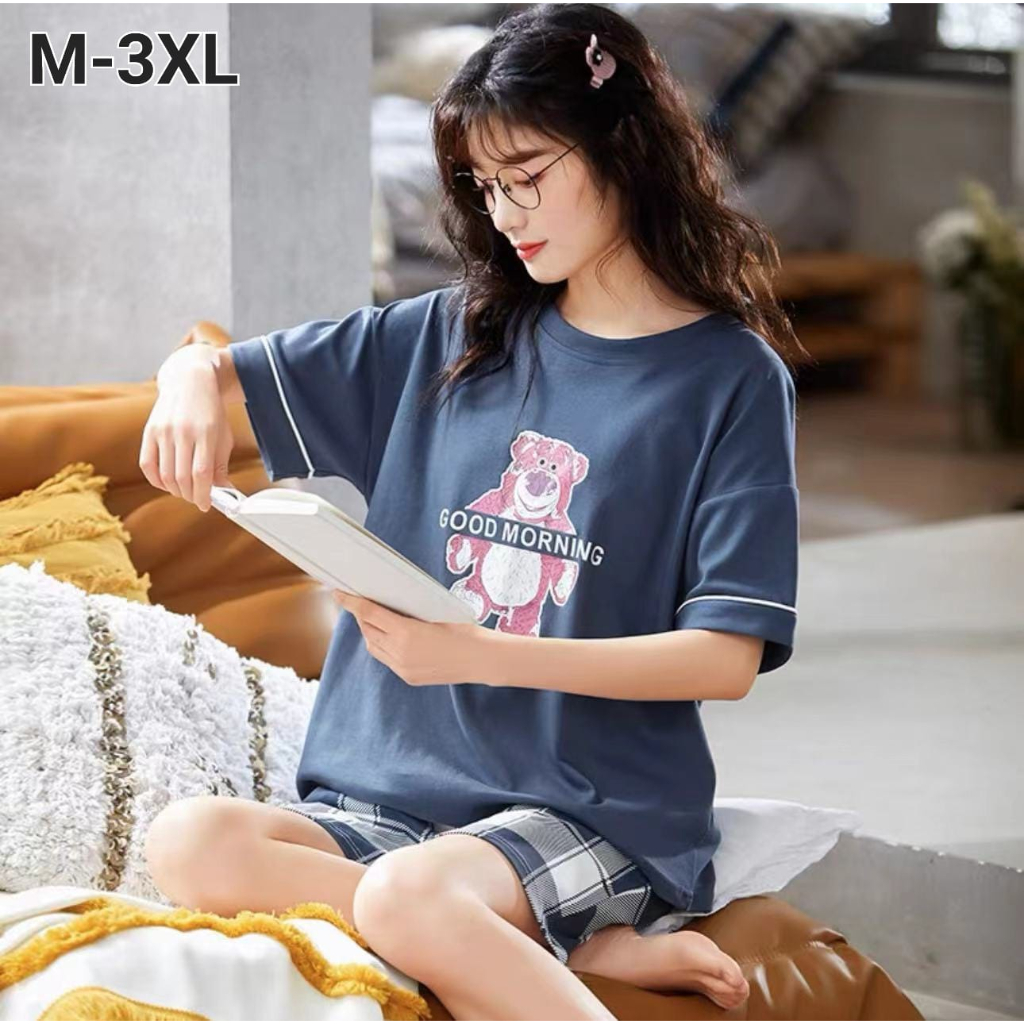 Baju Tidur Couple Baju Tidur Pasangan Bear Cool