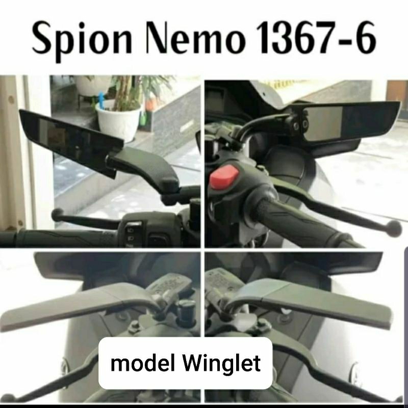 Spion Winglet pnp Adv150 Adv160 Aerox Lama Aerox Connected Beat Street  Byson Cb150r Megapro Lexi Pc