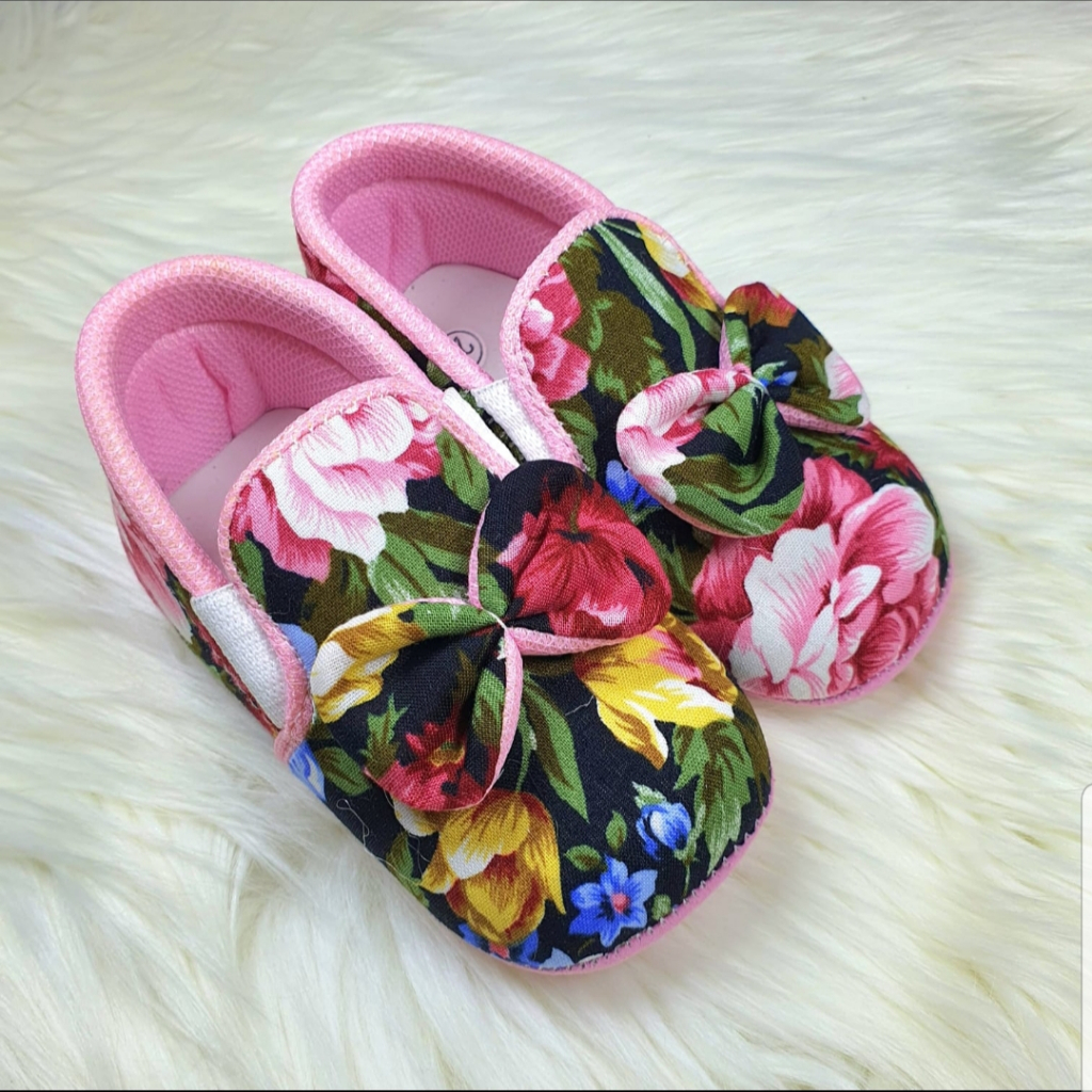 Sepatu bayi perempuan 0 - 12 bulan Polkadot